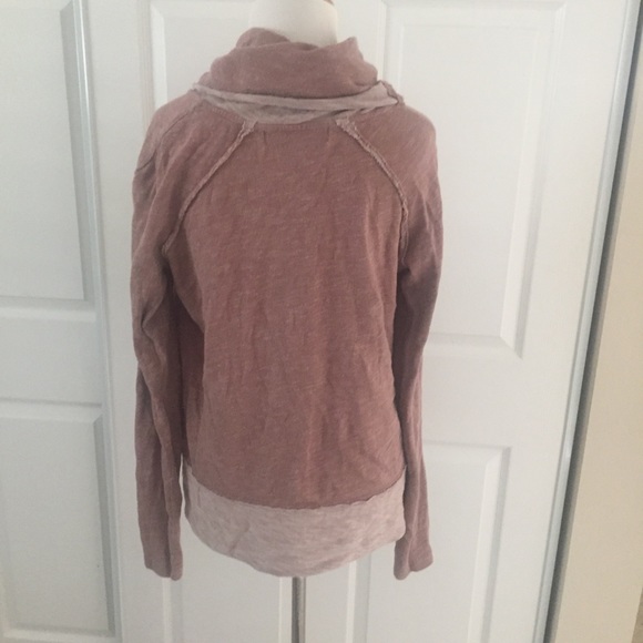 Free People Cowl Neck Cocoon Pullover M - Picture 5 of 7